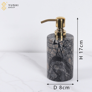 Nouveau design de la collection : Boîte cylindrique décorative en marbre gris poli pour la décoration intérieure du salon - Product Image 6