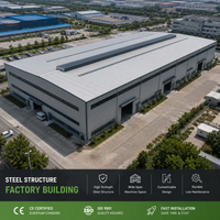 Entrepôt de stockage multifonctionnel industriel moderne à double étage en acier préfabriqué avec résistance au vent élevée