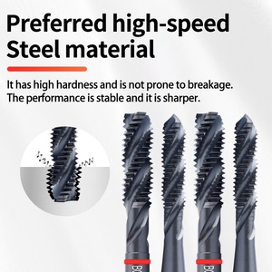 M35-HSSE INOX JIS Standard Fine Metric Spiral Fluted <strong>Tap</strong> M1M2M3M4M5M6M7M8-M16 1PCS Red Ring for Stainless Steel Metric <strong>Tap</strong> <strong>Die</strong> - Product Image 5