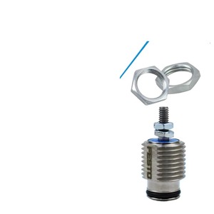 Cilindro Neumático Roscado de Acción Simple, Resistente y Duradero, con Tuercas de Bloqueo, para Equipos de Prensado de Mini Automatización - Product Image 4