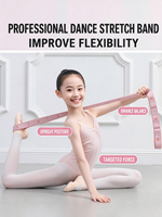 Bande de résistance élastique en latex à grille numérotée pour le ballet, l'étirement des jambes des enfants, la danse, la gymnastique et l'entraînement au yoga pour filles
