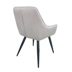 Wholesale Nordic Luxury OEM Colors <b>Velvet</b> Fabric Restaurant <b>Dining</b> Arm <b>Chairs</b> With Metal Legs - Product Image 6