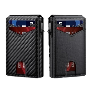 <span class=keywords><strong>Portafoglio</strong></span> Magnetico Bifold in Pelle Premium Sottile per <span class=keywords><strong>Uomo</strong></span> <span class=keywords><strong>con</strong></span> Blocco RFID, Porta Carte di Credito Pop-up <span class=keywords><strong>con</strong></span> Tasca Frontale, Regalo Aziendale - Product Image 2