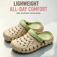 Chaussons et sandales d'été antidérapants en EVA personnalisés, tendance 2026, bicolores pour hommes – Vente en gros directe usine chinoise, succès commercial