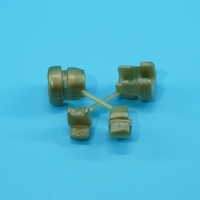 Clips Moldeados para Cables de Alimentación y Protectores de Cables, Transparentes/Verdes/Blancos/Negros, Organizadores de Cables de Plástico - Modelo 2P