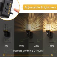 Lumière à détecteur de mouvement LOHAS 180 °   Veilleuse murale rotative avec détecteur de mouvement pour salle de bain et chambre à coucher