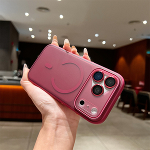 เคสกันรอยนิ้วมือแบบด้านหรูหรา พร้อมฟิล์มเลนส์ สำหรับ iPhone 18 17 16 Pro Max 14 15 Plus 13 12  แบบแม่เหล็ก โปร่งแสง ป้องกันแรงกระแทก - Product Image 1