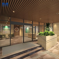 Azulejos de Metal de malla moderna, diseño falso vivo, luz suspendida, paneles de decoración de Hotel, techo de tira de aluminio de alta calidad