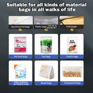 FR900 Stainless Steel Continuous Band Sealer Pet Food Coffee Plastic Bag Printing Vertical <b>Stand</b> Horizontal Type Sealing Machine - Product Image 6