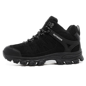 2025 New Leather High Top Outdoor Large Size Non-slip Durable Breathable Comfortable Light Weight Waterproof <b>Hiking</b> Casual <b>Shoes</b> - Product Image 3