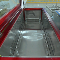 Ataúd Funerario Refrigerado de Madera Sólida Premium Estilo Americano con Sistema de Enfriamiento y Unión Intrincada