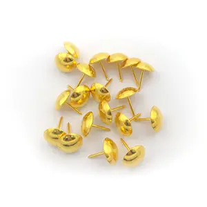 Testine per unghie Decorative in metallo dorato con spruzzo di sale per mobili