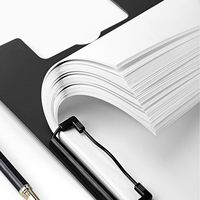 Porte-documents A4 avec double clip métallique, classeur pliable en plastique pour fournitures de bureau