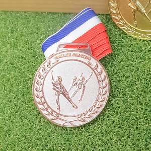 Médaille en métal moulé sous pression pour patinage artistique, récompense pour compétition sportive scolaire ou de club, cérémonie d'hommage, personnalisable avec inscription - Product Image 3
