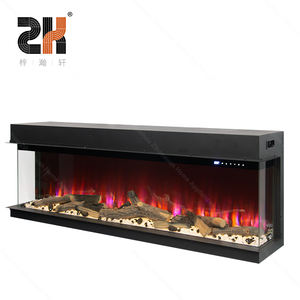 <span class=keywords><strong>Cheminée</strong></span> électrique moderne de 60 pouces à 3 côtés avec inserts de <span class=keywords><strong>cheminée</strong></span> Chauffage intérieur décoratif 3D à flamme LED <span class=keywords><strong>Cheminée</strong></span> électrique - Product Image 4