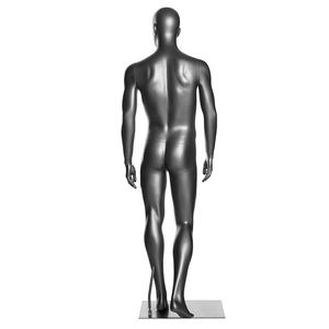 Fiberglas manken adam yetişkin boyutu gümüş renk mankenler bebek MARK02 - Product Image 5