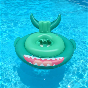 Shark Cross Base <b>Ring</b> PVC Inflatable Swimming Float For Children Infant Swim Seat <b>Ring</b> <b>Cartoon</b> Design Manual Inflation - Product Image 2