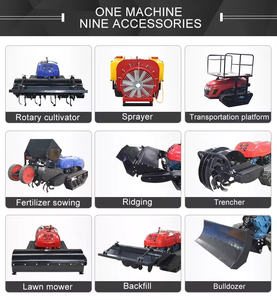 Tracteur à chenilles agricole autopropulsé à haute productivité verger multifonctionnel amerrissage rotatif tondeuse à gazon tracteur agricole à chenilles - Product Image 5