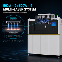 Imprimante 3D en métal 400*350*450mm, machine de fusion laser sélective SLM, laser à fibre 500W, qualité industrielle