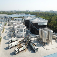 Cuve de digestion anaérobie sur mesure à boulons, en acier au carbone 316L, 500-5000m³, CSTR, pour biogaz, fumier, boues, déchets alimentaires, déchets organiques
