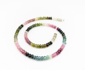 Cuentas de Turmalina 100% Natural de Alta Calidad, 4mm, Multicolor, Irregulares, Arcoíris Plateado, para Joyería Moderna y Elegante - Product Image 6