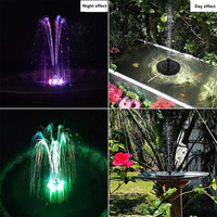 Mini fontaine d'eau solaire piscine étang cascade fontaine jardin décoration extérieur oiseau bain solaire alimenté fontaine eau flottante