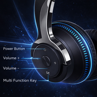 Headset Gaming Nirkabel dengan Mode Latensi Rendah dan Efek Lampu LED