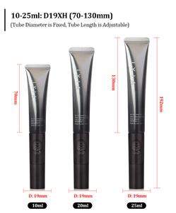 Tube d'emballage de luxe vide personnalisé D19 10ml-25ml doré pour sérum et crème contour des yeux avec applicateur en céramique à vibration - Product Image 5