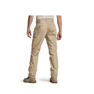FREE SAMPLE Men's Work Pants Water Resistant Tactical Pants Outdoor Utility Operator EDC Straight Cargo Pants