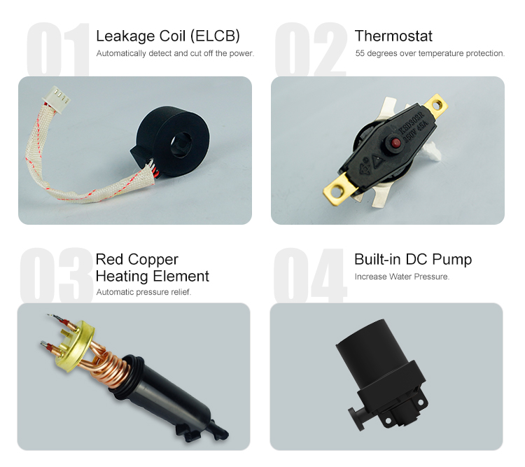 5500 energy saving hot sell instant 220v instant electric shower water heater