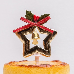 Creative Cake Toppers Serie <span class=keywords><strong>de</strong></span> Navidad Fiesta <span class=keywords><strong>de</strong></span> cumpleaños Fruit Cake Picks Corona en forma <span class=keywords><strong>de</strong></span> suministros <span class=keywords><strong>de</strong></span> decoración <span class=keywords><strong>de</strong></span> alimentos - Product Image 3