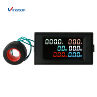 Winston D69-2058 Meter Digital Multifungsi Tunggal Voltmeter Arus Amperemeter Energi Listrik Meter Frekuensi Panel Digital