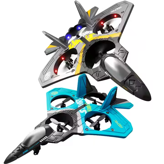 Hot Selling Remote-Controlled Electric Helicopter Model Toy Flying Glider RC Stunt Airplanes for Outdoor Use Remote Controller
