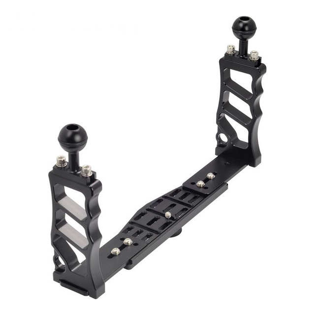 Archon Professional Dual Arm Photography Bracket Underwater Aluminum Flashlight Holder Scuba Diving Video Action Cam Accessories