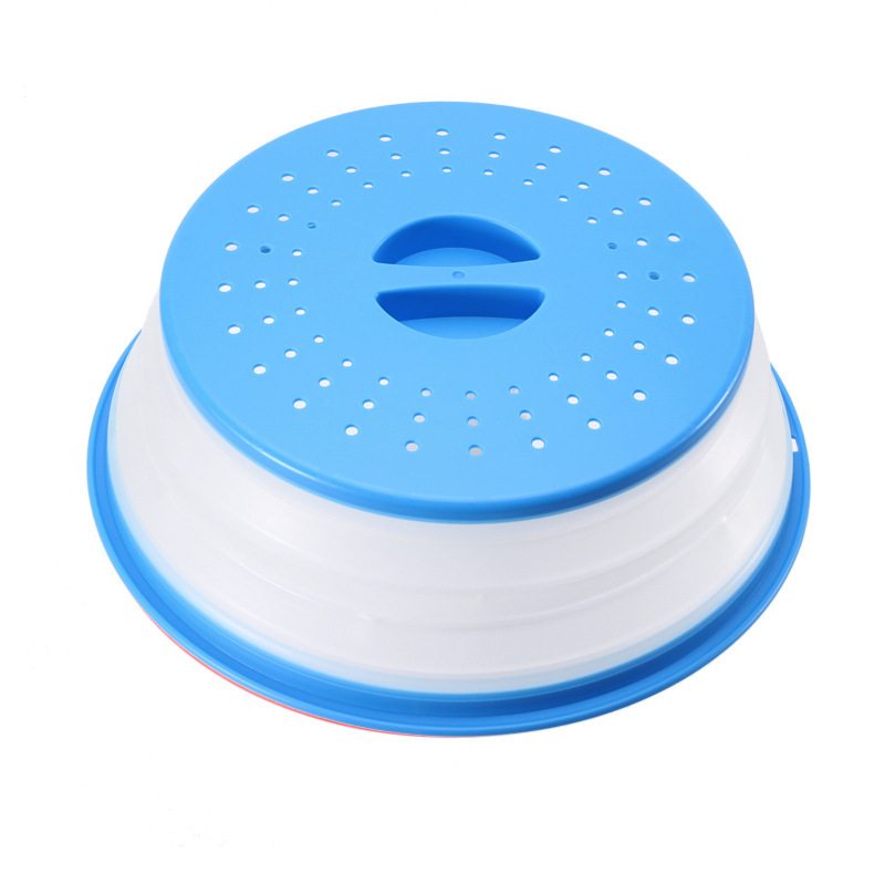 wholesale Amazon hot sale vented collapsible microwave proof food splatter plate cover