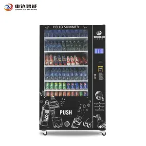 Mesin penjual camilan Kombo otomatis spiral komersial mesin penjual minuman dingin Jepang