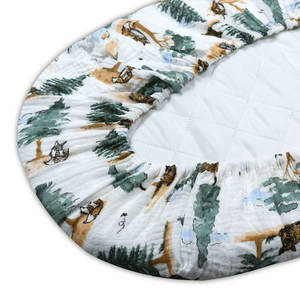 Sábana <span class=keywords><strong>de</strong></span> algodón <span class=keywords><strong>de</strong></span> muselina orgánica 100% <span class=keywords><strong>para</strong></span> <span class=keywords><strong>cuna</strong></span> <span class=keywords><strong>de</strong></span> bebé, ropa <span class=keywords><strong>de</strong></span> cama ajustada <span class=keywords><strong>para</strong></span> cama orgánica <span class=keywords><strong>de</strong></span> bebé - Product Image 2