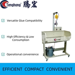 Máquina de pulverización de adhesivo a base de <span class=keywords><strong>agua</strong></span> Tenghong, máquina encoladora de revestimiento de cinturón de cuero para zapatos para fabricación de calzado - Product Image 2