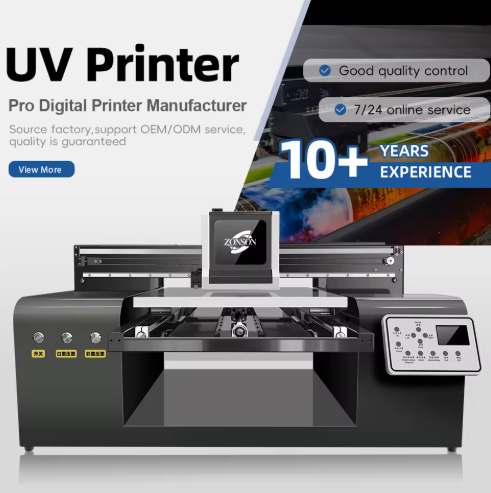 5060 UV DTF Flatbed Inkjet Printer Low Noise Energy Saving Design AI Nozzle Temperature Automatic Positioning