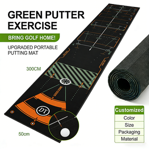 Tapis de putting de haute qualité pour l'entraînement au golf, tapis vert pour l'entraînement en intérieur et en extérieur, tapis de putting pour enfants, jeu de golf <span class=keywords><strong>court</strong></span> - Product Image 1