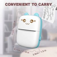 Impresora térmica portátil mini USB 2023 nueva para etiquetas de bolsillo con código de barras, nombre y logotipo, ideal para fábricas, estudiantes, niños y bebés.