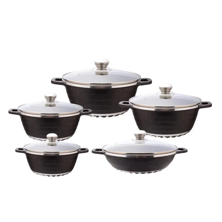 New fashionable product die casting aluminum cookware set