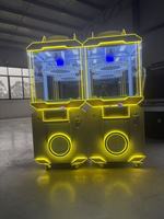 ZDYS Máquina recreativa de grúa grande personalizada con enchufe estadounidense, sonido realista y luz intermitente para snacks, llaveros y muñecas - Equipo de arcade popular