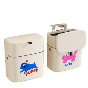 Cubo de basura de pared para uso doméstico con tapa, modelo colgante alto, sin necesidad de agacharse, gran capacidad - Product Image 1