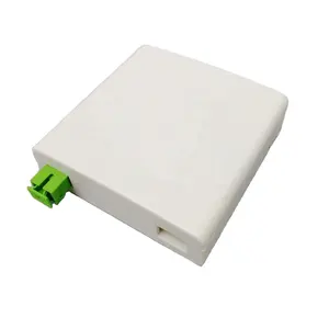 Presa in fibra Ftth <span class=keywords><strong>Box</strong></span> <span class=keywords><strong>2</strong></span> porte terminale presa a muro Desktop scatola di giunzione in fibra ottica ABS - Product Image 1