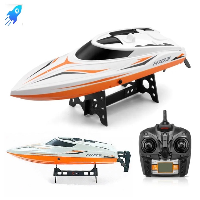 High Quality High Speed RC Ship Remote Controls Fast RC Boat Toy 2.4G 180 Racing RC Speed Boat for Kids