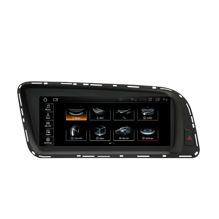 8 Core 8.8 Pouces Tactile Écran Navi Voiture Lecteur Multimédia Système Radio Autoradio Lecteur DVD Android Pour Audi Q5 2010 2011