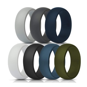 Affordable <strong>Silicone</strong> Rubber <strong>Wedding</strong> <strong>Bands</strong> Durable Comfortable Rings - Product Image 6