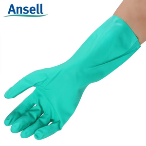 Gants <span class=keywords><strong>ANSELL</strong></span> 37-175 en caoutchouc nitrile résistant aux produits chimiques, résistant à l'usure, résistant à l'huile, résistant aux acides et aux alcalis, épaisseur 0,46 mm - Product Image 5