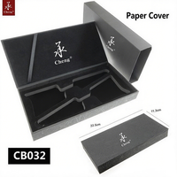 CB04 Outil de salon professionnel, boîte en carton rigide de haute qualité noire pour l'emballage des ciseaux avec logo personnalisé - YONGHE
